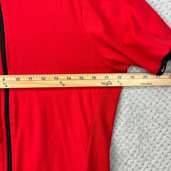 Vintage Santini SMS Mens Red Full Zip Cycling Jersey Size L Made in Italy Vtg - Picture 10 of 13